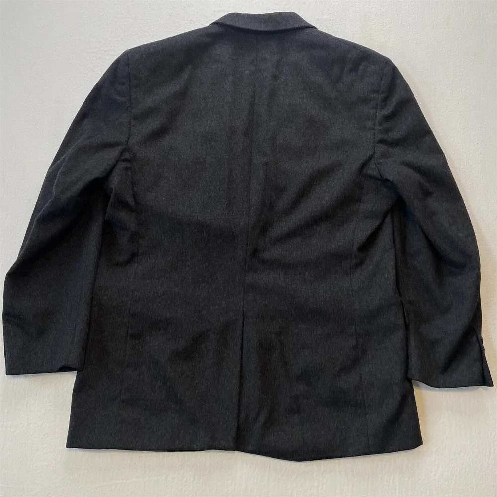 Jos A Bank 44R Gray 100% Cashmere Flannel Mens Blazer Jacket‎ Sport Coat